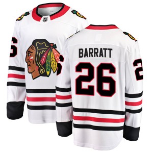Men's Chicago Blackhawks Evan Barratt Fanatics Branded Breakaway Away Jersey - White
