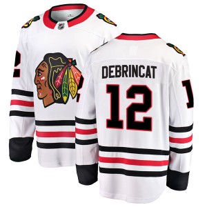 Men's Chicago Blackhawks Alex DeBrincat Fanatics Branded Breakaway Away Jersey - White
