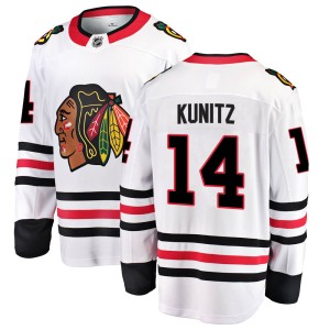 Men's Chicago Blackhawks Chris Kunitz Fanatics Branded Breakaway Away Jersey - White