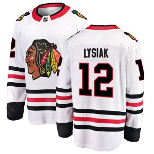 Men's Chicago Blackhawks Tom Lysiak Fanatics Branded Breakaway Away Jersey - White