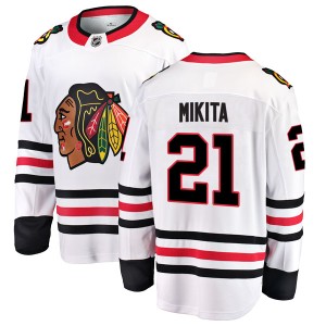 Men's Chicago Blackhawks Stan Mikita Fanatics Branded Breakaway Away Jersey - White