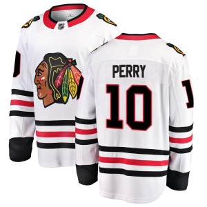 Men's Chicago Blackhawks Corey Perry Fanatics Branded Breakaway Away Jersey - White