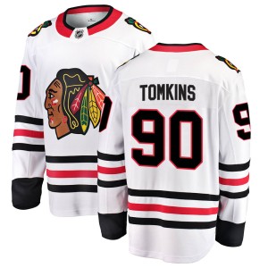 Men's Chicago Blackhawks Matt Tomkins Fanatics Branded Breakaway Away Jersey - White