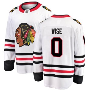 Men's Chicago Blackhawks Jake Wise Fanatics Branded Breakaway Away Jersey - White