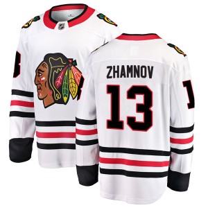 Men's Chicago Blackhawks Alex Zhamnov Fanatics Branded Breakaway Away Jersey - White