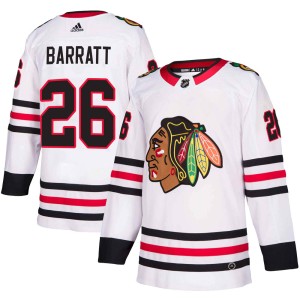 Youth Chicago Blackhawks Evan Barratt Adidas Authentic Away Jersey - White
