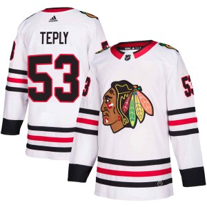 Youth Chicago Blackhawks Michal Teply Adidas Authentic Away Jersey - White