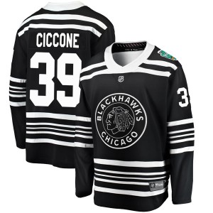Men's Chicago Blackhawks Enrico Ciccone Fanatics Branded 2019 Winter Classic Breakaway Jersey - Black