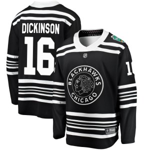 Men's Chicago Blackhawks Jason Dickinson Fanatics Branded 2019 Winter Classic Breakaway Jersey - Black