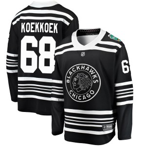 Men's Chicago Blackhawks Slater Koekkoek Fanatics Branded 2019 Winter Classic Breakaway Jersey - Black