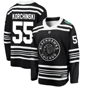 Men's Chicago Blackhawks Kevin Korchinski Fanatics Branded 2019 Winter Classic Breakaway Jersey - Black