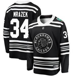 Men's Chicago Blackhawks Petr Mrazek Fanatics Branded 2019 Winter Classic Breakaway Jersey - Black