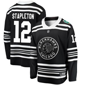 Men's Chicago Blackhawks Pat Stapleton Fanatics Branded 2019 Winter Classic Breakaway Jersey - Black