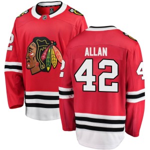 Youth Chicago Blackhawks Nolan Allan Fanatics Branded Breakaway Home Jersey - Red