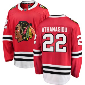 Youth Chicago Blackhawks Andreas Athanasiou Fanatics Branded Breakaway Home Jersey - Red