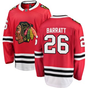 Youth Chicago Blackhawks Evan Barratt Fanatics Branded Breakaway Home Jersey - Red