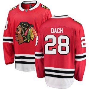 Youth Chicago Blackhawks Colton Dach Fanatics Branded Breakaway Home Jersey - Red