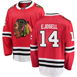 Youth Chicago Blackhawks Victor Ejdsell Fanatics Branded Breakaway Home Jersey - Red