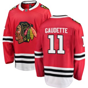 Youth Chicago Blackhawks Adam Gaudette Fanatics Branded Breakaway Home Jersey - Red