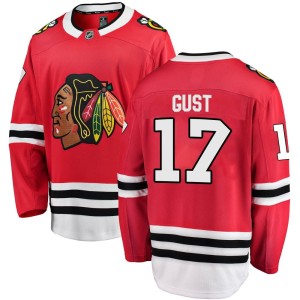 Youth Chicago Blackhawks Dave Gust Fanatics Branded Breakaway Home Jersey - Red