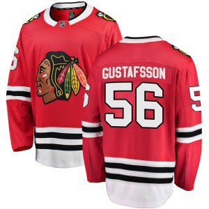 Youth Chicago Blackhawks Erik Gustafsson Fanatics Branded Breakaway Home Jersey - Red