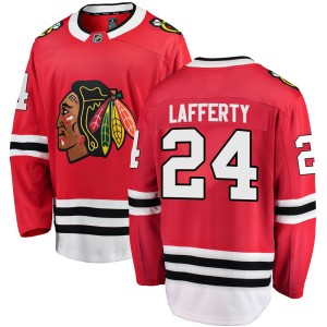 Youth Chicago Blackhawks Sam Lafferty Fanatics Branded Breakaway Home Jersey - Red