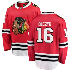 Youth Chicago Blackhawks Ed Olczyk Fanatics Branded Breakaway Home Jersey - Red