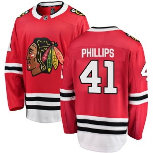 Youth Chicago Blackhawks Isaak Phillips Fanatics Branded Breakaway Home Jersey - Red
