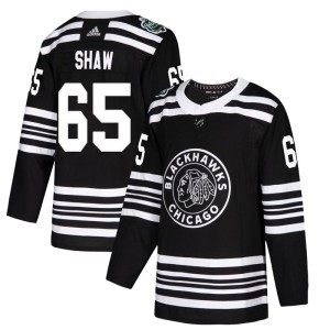 Men's Chicago Blackhawks Andrew Shaw Adidas Authentic 2019 Winter Classic Jersey - Black