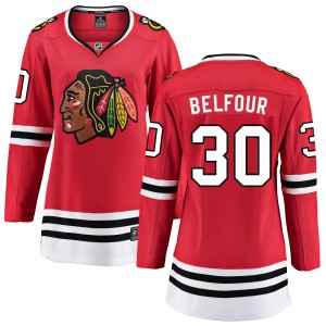 Women's Chicago Blackhawks ED Belfour Fanatics Branded Home Breakaway Jersey - Red