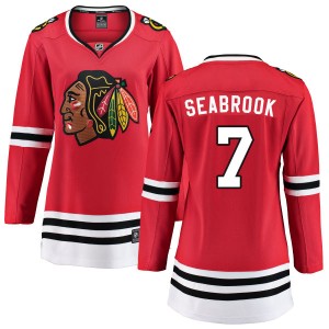 Women's Chicago Blackhawks Brent Seabrook Fanatics Branded Home Breakaway Jersey - Red