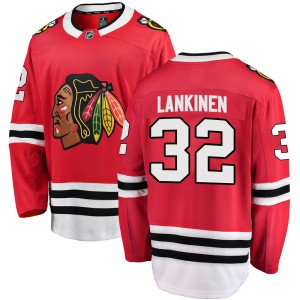 Men's Chicago Blackhawks Kevin Lankinen Fanatics Branded Breakaway Home Jersey - Red