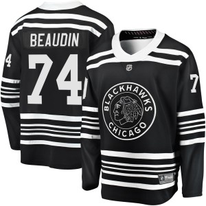 Men's Chicago Blackhawks Nicolas Beaudin Fanatics Branded Premier Breakaway Alternate 2019/20 Jersey - Black