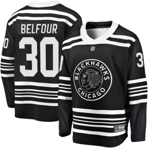 Men's Chicago Blackhawks ED Belfour Fanatics Branded Premier Breakaway Alternate 2019/20 Jersey - Black