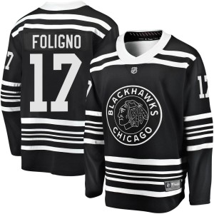 Men's Chicago Blackhawks Nick Foligno Fanatics Branded Premier Breakaway Alternate 2019/20 Jersey - Black