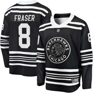 Men's Chicago Blackhawks Curt Fraser Fanatics Branded Premier Breakaway Alternate 2019/20 Jersey - Black