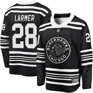 Men's Chicago Blackhawks Steve Larmer Fanatics Branded Premier Breakaway Alternate 2019/20 Jersey - Black