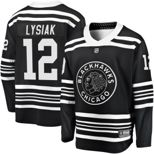 Men's Chicago Blackhawks Tom Lysiak Fanatics Branded Premier Breakaway Alternate 2019/20 Jersey - Black