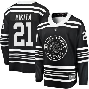 Men's Chicago Blackhawks Stan Mikita Fanatics Branded Premier Breakaway Alternate 2019/20 Jersey - Black