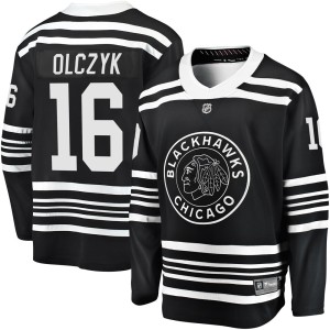 Men's Chicago Blackhawks Ed Olczyk Fanatics Branded Premier Breakaway Alternate 2019/20 Jersey - Black
