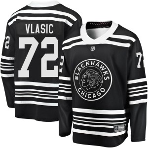 Men's Chicago Blackhawks Alex Vlasic Fanatics Branded Premier Breakaway Alternate 2019/20 Jersey - Black