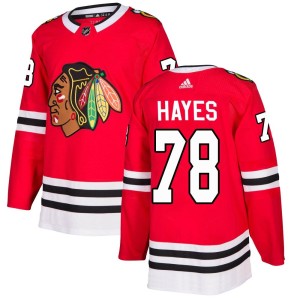Men's Chicago Blackhawks Gavin Hayes Adidas Authentic Home Jersey - Red