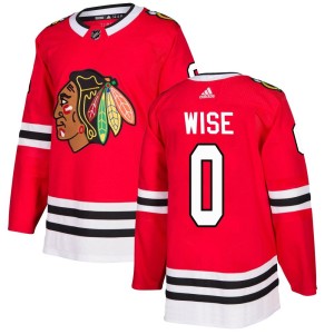 Men's Chicago Blackhawks Jake Wise Adidas Authentic Home Jersey - Red