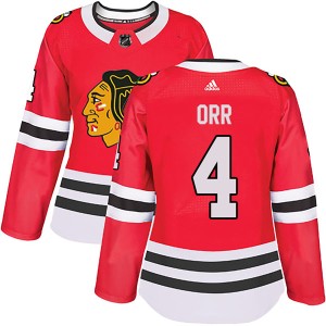 Women's Chicago Blackhawks Bobby Orr Adidas Authentic Home Jersey - Red