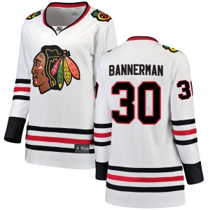 Women's Chicago Blackhawks Murray Bannerman Fanatics Branded Breakaway Away Jersey - White