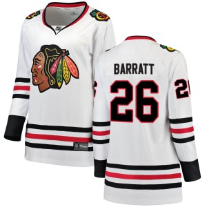 Women's Chicago Blackhawks Evan Barratt Fanatics Branded Breakaway Away Jersey - White