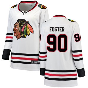 Women's Chicago Blackhawks Scott Foster Fanatics Branded Breakaway Away Jersey - White
