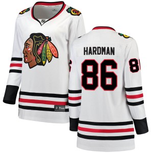Women's Chicago Blackhawks Mike Hardman Fanatics Branded Breakaway Away Jersey - White
