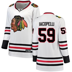 Women's Chicago Blackhawks Matt Iacopelli Fanatics Branded Breakaway Away Jersey - White