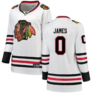 Women's Chicago Blackhawks Dominic James Fanatics Branded Breakaway Away Jersey - White